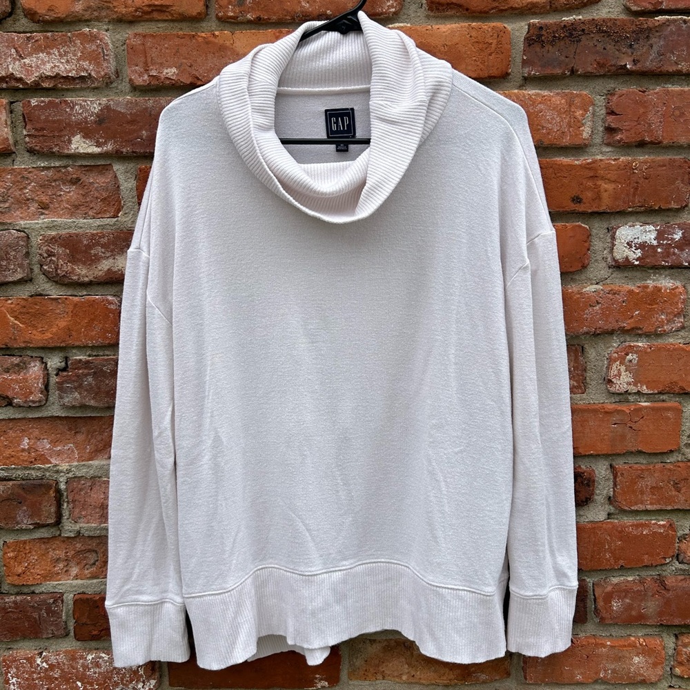 GAP Cream Cowl Neck Sweater M
